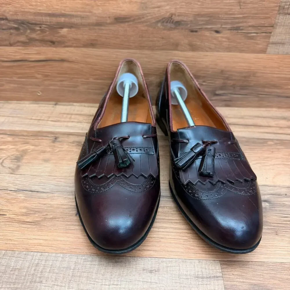 Church’s Brown Leather Tassel Loafer Men's size 9.5N  UK 7-8  Dress Shoes